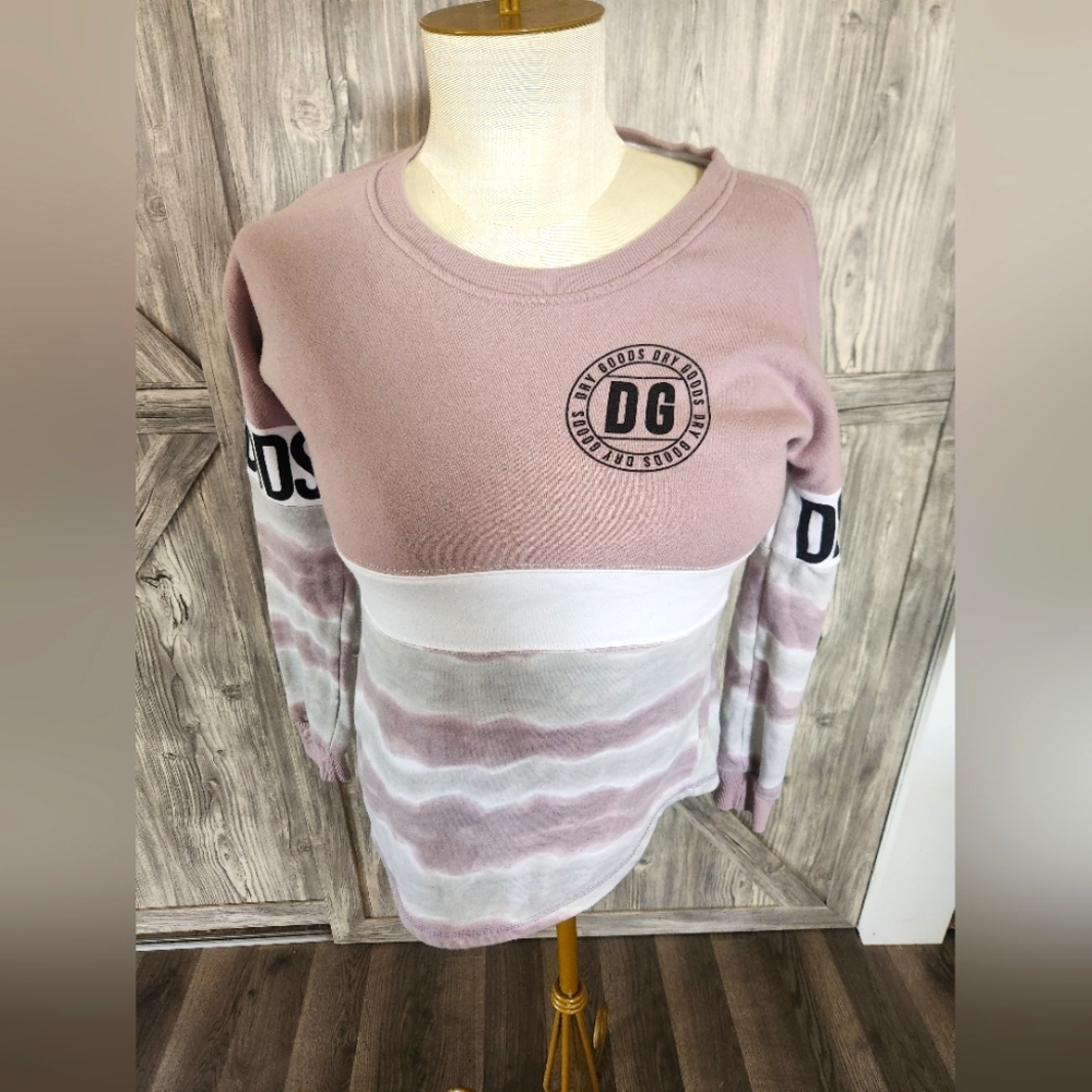 Chance Or Fate Women's Pink and White Dry Goods Sweatshirt